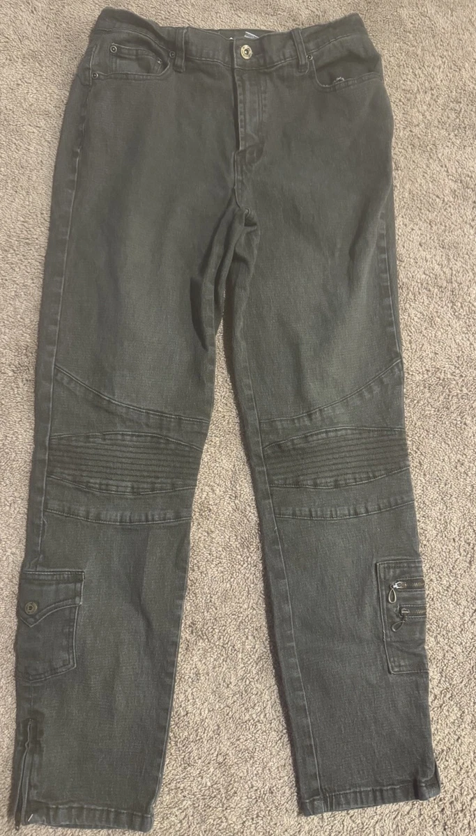 Jean Diane Gilman DG2 Pour Femme - Taille 2, Bordeaux, Bootcut, Stretch - NEUF Sans étiquettes
