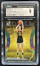 2024-25 Panini Caitlin Clark Raining 3s Vortex Rookie RC #/399 CGC 9