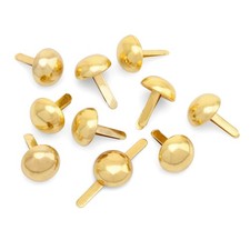 Round Brads Purse Feet Handbag Nailheads Spike Prong Studs 8MM 10MM 12MM 100 ...