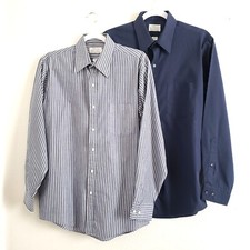 Arrow Company Broadstreet Wrinkle-Free 2 Dress Shirts Size 15.5 32/33