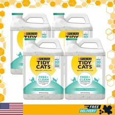 Purina Tidy Cats Clumping Cat Litter Free  Clean Unscented Multi Cat Litter, 4P