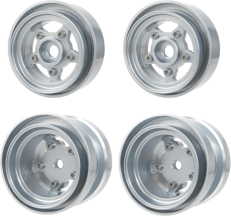 Aluminum Beadlock Rim Set for Tamiya Grasshopper/Hornet/Frog Buggy Champ - Image 2 of 4