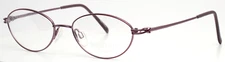 ARISTAR by Charmant 6870 546 Purple Womens Oval Eyeglasses 52-17-135 B:33