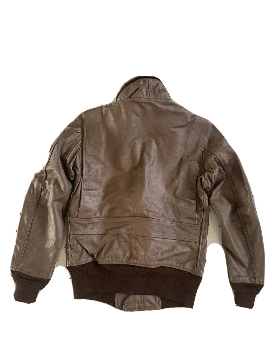 1980s US Navy Issued G-1 Flight Jacket Size 36