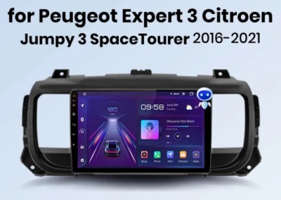Radio 2 Din For Peugeot Expert Citroen Jumpy Android Gps Bluetooth Wi-Fi