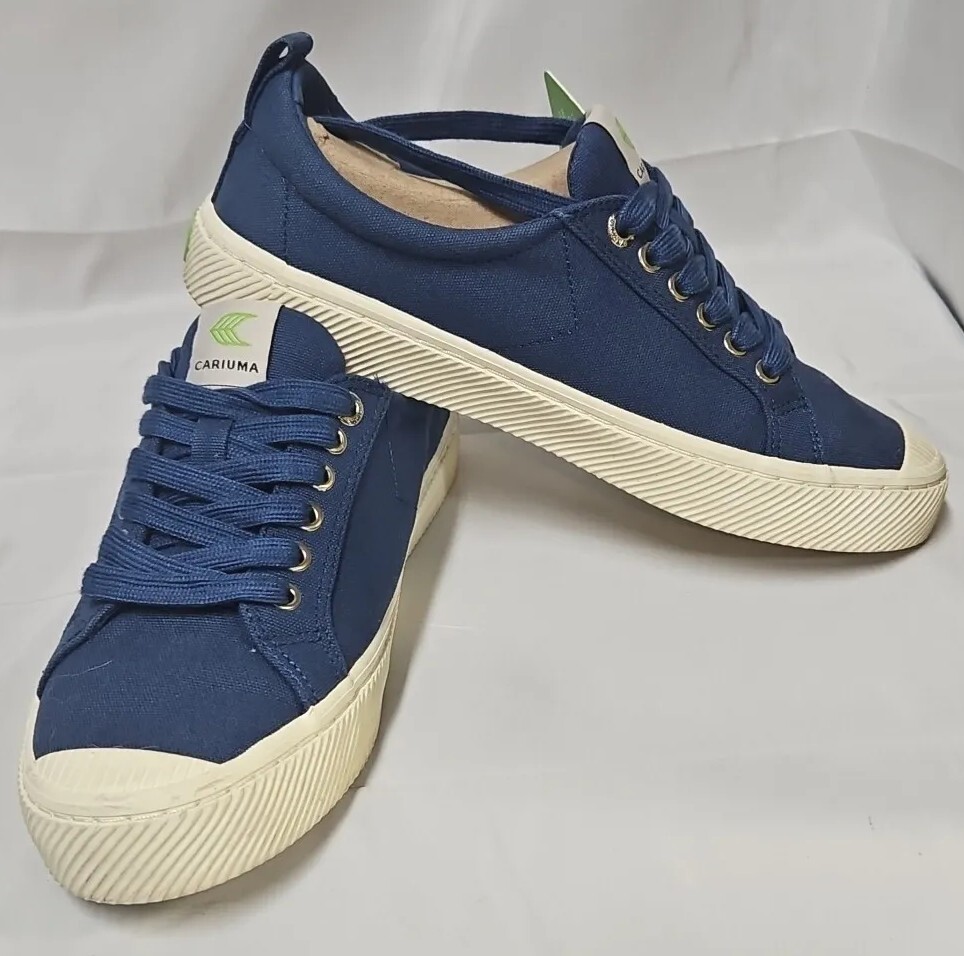 Cariuma OCA Low Shadow Blue Canvas Sneakers Shoes Women Size  display picture 1