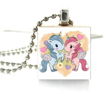 HORSE  WESTERN JEWELLERY JEWELRY GIRLS CHILDRENS FANTASY UNICORNS NECKLACE