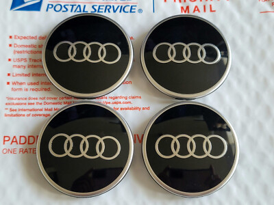#ad #ad 4x OEM 2018 2025 Audi A3 A4 A5 S4 S5 S7 Q3 Q5 Q7 Q8 SQ5 e tron center caps 61mm $40.00