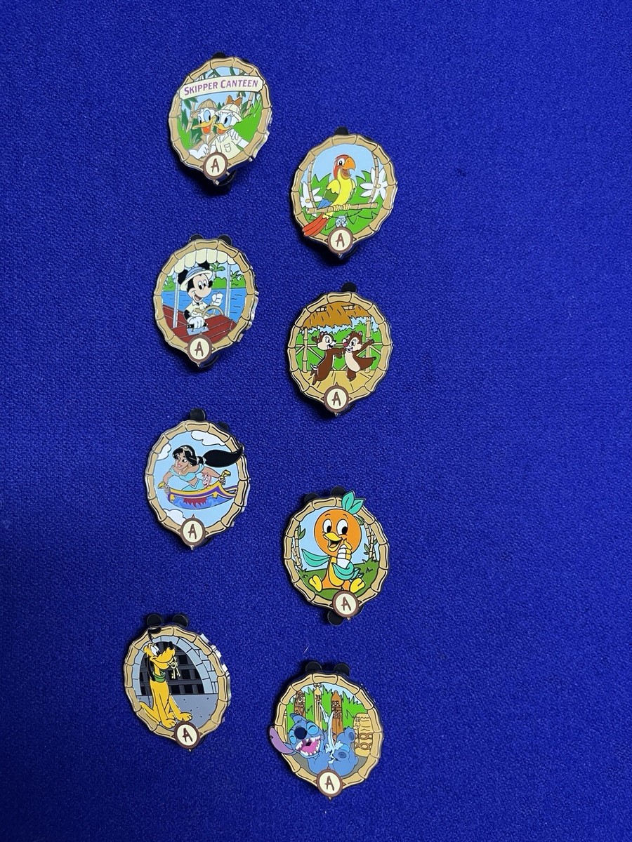 2024 Disney Parks Adventureland Mystery Box Complete 8 Pin Set NEW