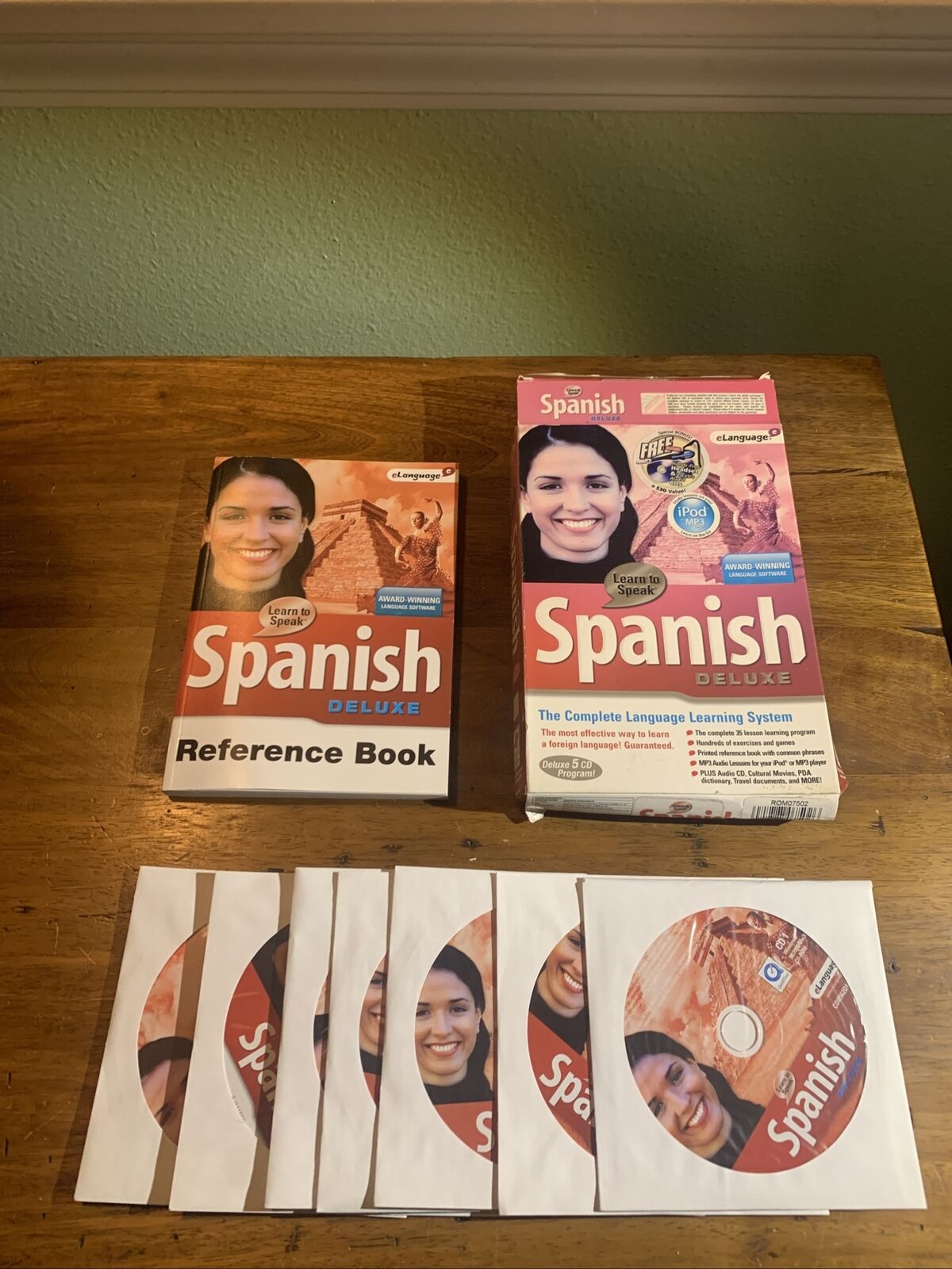 @Learn To Speak Spanish Deluxe (4 CD's, 2005) eLanguage Complete Learning System
