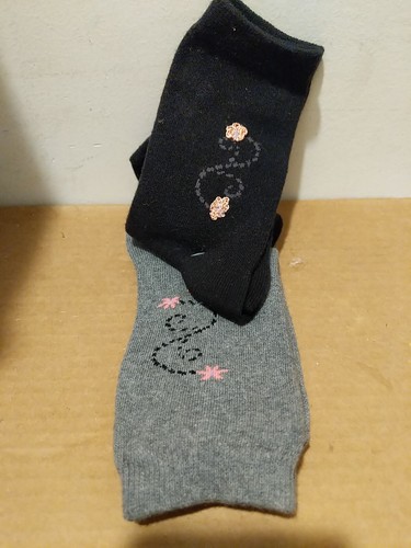 Sears Girls Socks 2 Pairs Shoe Size 4-10 Sock Size 9 - 11 Damage Packaging - Picture 2 of 4