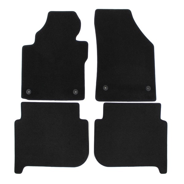 Velour FußMatten Automatten FüR VW Touran 2011-2015 4-Tlg Schwarz-image