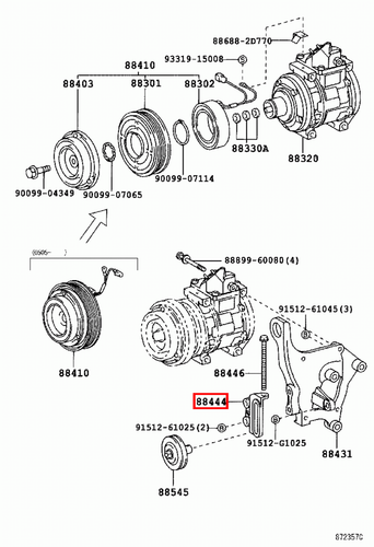 Genuine Toyota LandCruiser 79 78 Series HDJ 1HD 4.2 Diesel Idle Pulley Bracket - Picture 7 of 7