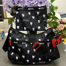 Lesportsac Sanrio Hello Kitty Bow  Hobo Shoulder BAG 2 pieces