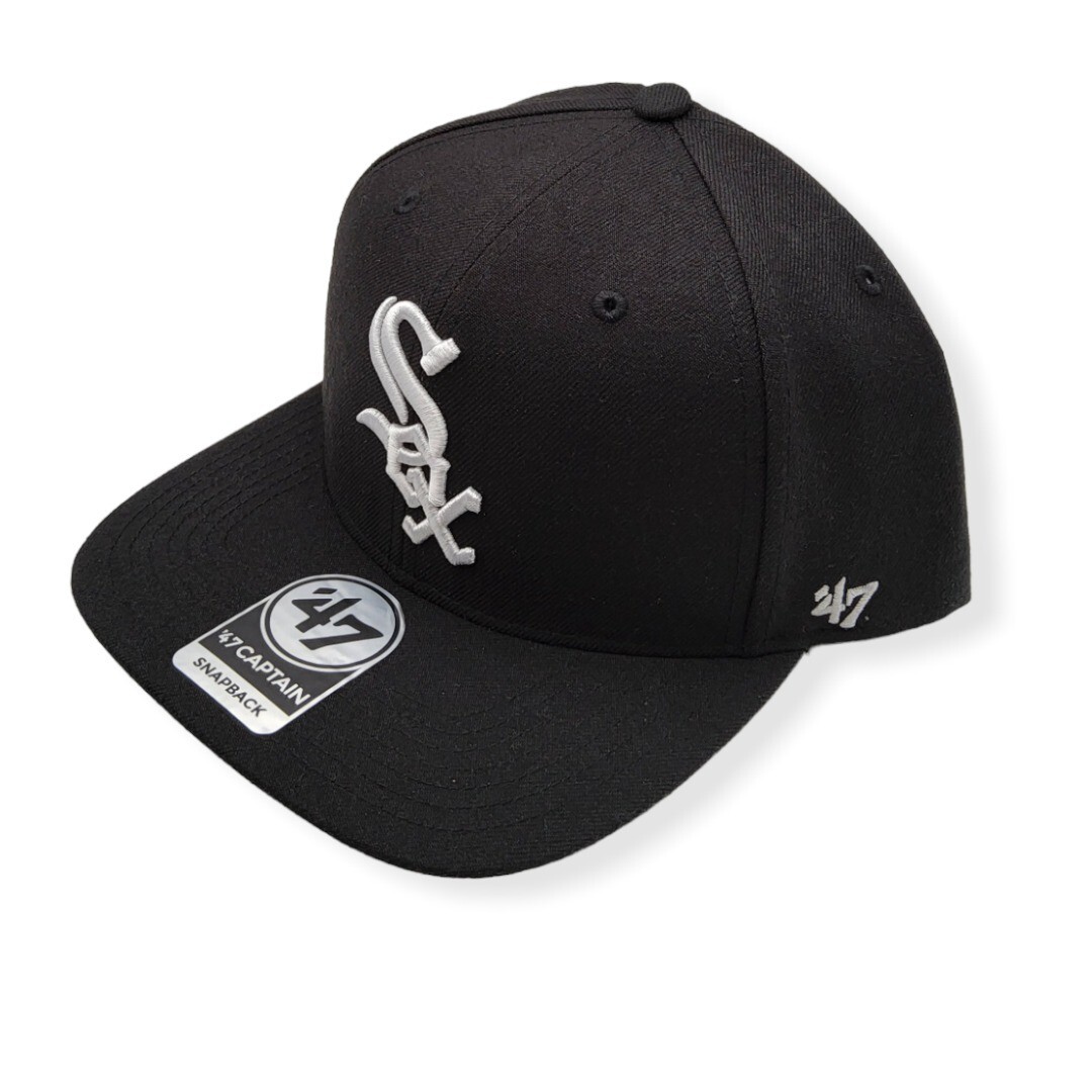 47 Chicago White Sox Captain No Shot Black/White Logo Adjustable