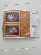 Creative Circle Embroidery Crewel SEA TREASURES Kit 0233 5 x7 2 Pc Vintage 1983