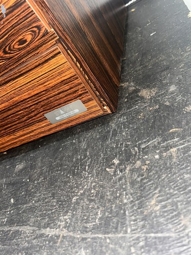 Vtg Stanny Rosewood Cassette Cabinet Holder CS-102W Japan Audio Organizer - Picture 5 of 15