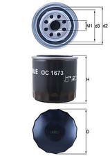 MAHLE ORIGINAL OC1673 Ölfilter für KIA HYUNDAI MITSUBISHI MAZDA SUBARU