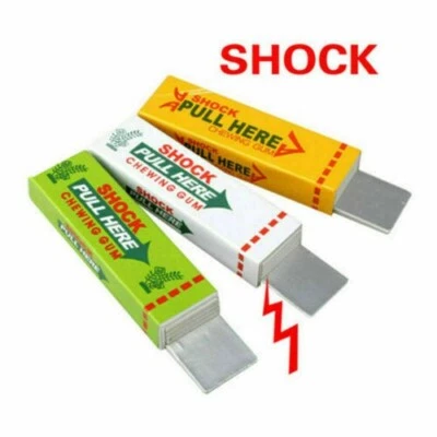 BUDGET BAZAAR Electric Shock Chewing Gum Joke Shocking Toy Gadget Prank Trick Stocking Filler