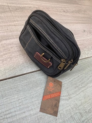 Delux Waist Bag / Bumbag FOR Travel/Shopping Brand New Canavas Zipper OZ Stock - Picture 2 of 11
