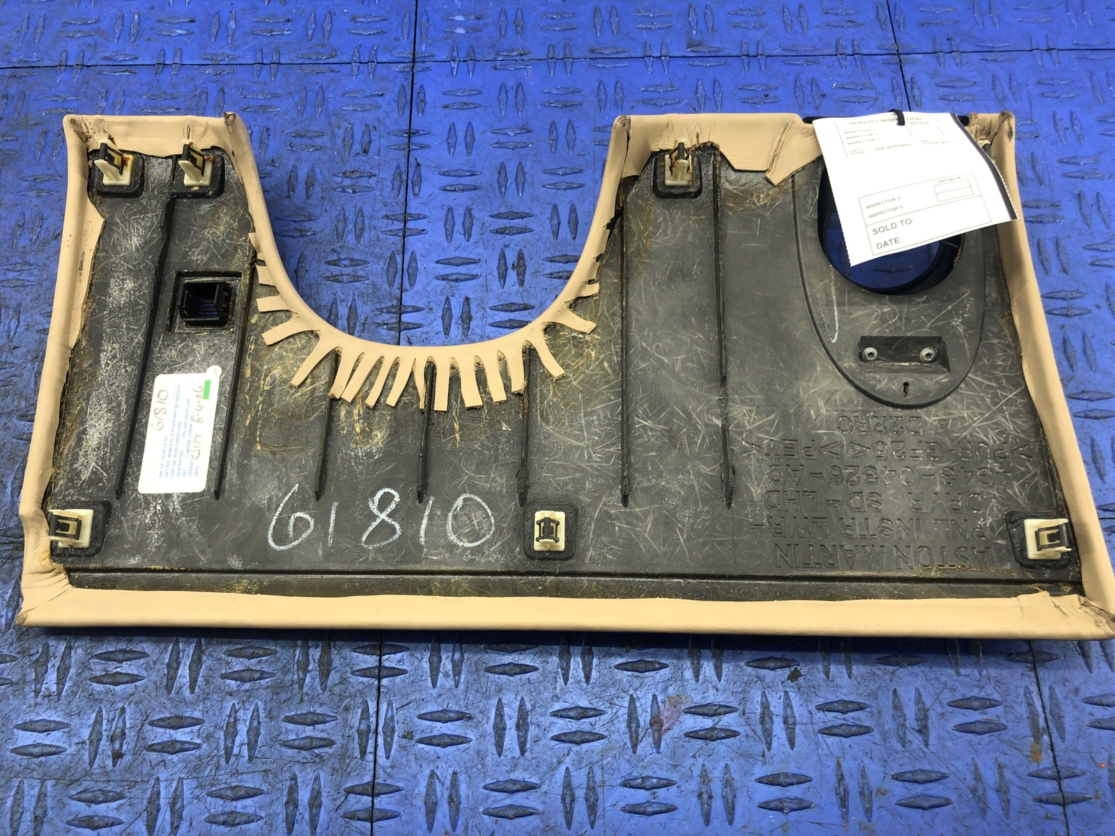 2006-2018 ASTON MARTIN VANTAGE FRONT LEFT KNEE BOLSTER PANEL BEIGE 6G33-C04325