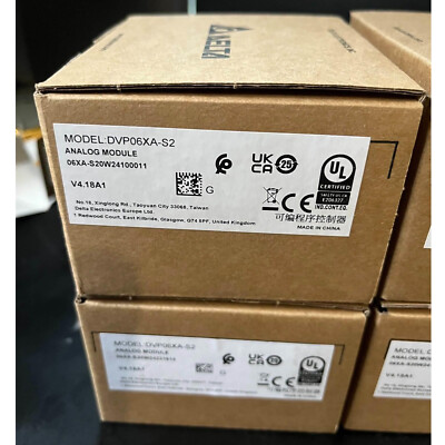 One New Delta DVP06XA-S2 PLC Extension Module DVP06XAS2 Expedited Shipping