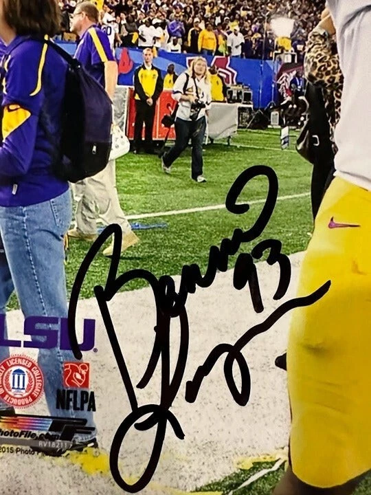Bennie Logan signed 2011 SEC Champs Autographed LSU Tigers 8x10 Photo JSA - Image 2 of 4