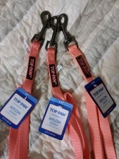 TOP PAW Nylon Dog Leash / 6' Length, 5/8" Wide / NWT, Coral