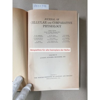 Journal of Cellular and Comparative Physiology Vol. 32 : Wistar Institute of Ana