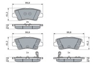 Bosch BremsbeläGe Bremsbelegsatz Hinten Passend FüR Hyundai I30