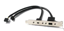 FireWire IEEE 1394a Expansion Bracket 4p 6p to Dual FireWire Headers