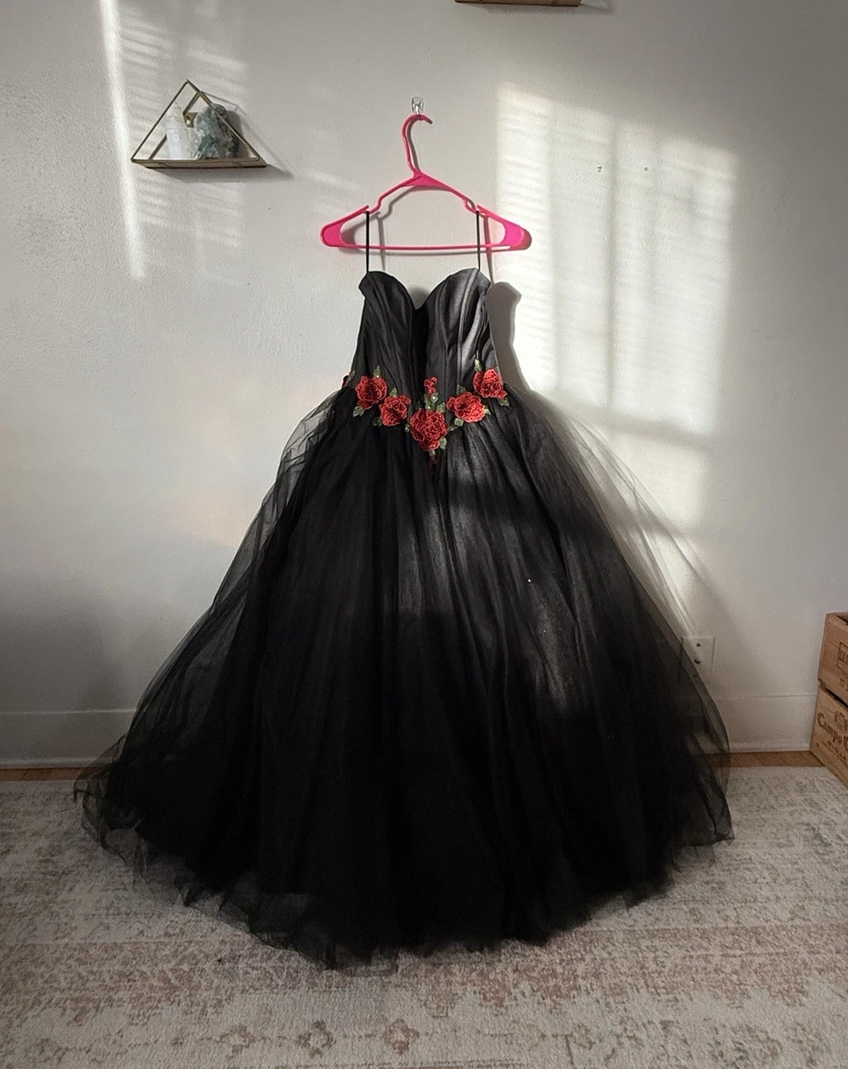 ebay black prom dress Vintage 90s Black prom dress