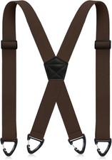 Sintege X Back Hidden Suspender 1.5 Inches Under Clothing Heavy Duty Work Suspen