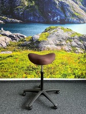 Varier Move Stuhl Sattelhocker mit Rollen braun Ausstellungsstück