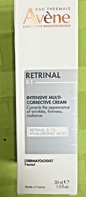 Avene Retrinal 0.1 Intensive Multi-Corrective Cream 1 oz 30 ML NEW 08/2027 FRESH