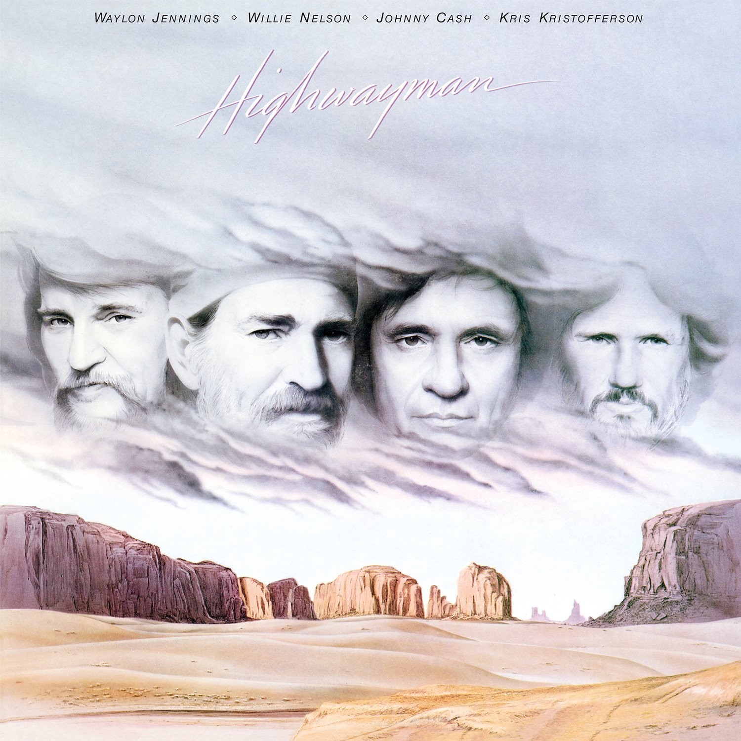 Waylon Jennings • Willie Nelson • Johnny Cash • Kris Kristofferson Highwayman LP