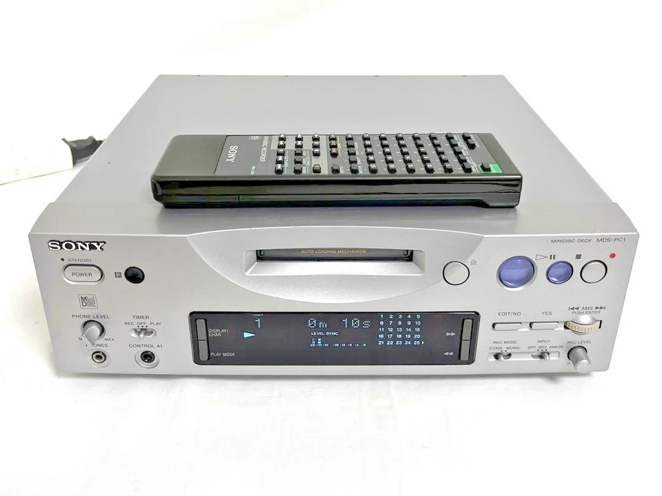Sony MDS-PC1 MiniDisc Deck Recorder Japan Made getestet mit Fernbedienung funktioniert gebraucht