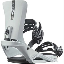 Salomon Rhythm White Snowboard Bindings Medium