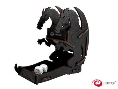 e-Raptor Dice Tower Dragon Black Small