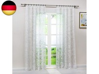 Heichkell Voile Gardinen Mit KräUselband Transparent Vorhang Mit Ausbrenner