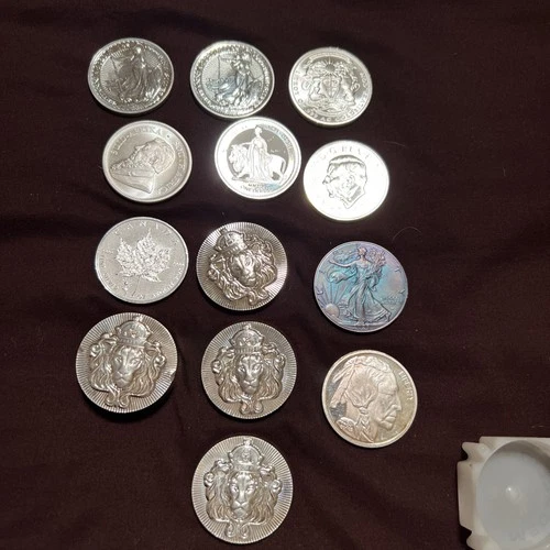20 oz fine silver Scottsdale eagle krugerrand brittania maple leaf buffalo lot