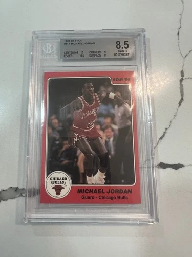 Star 1985-86 #117 Michael Jordan Chicago Bulls BGS 8.5 NBA Basketball Card