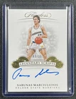 SARUNAS MARCIULIONIS 2018-19 PANINI FLAWLESS LEGENDARY SCRIPTS AUTO GOLD 03/10