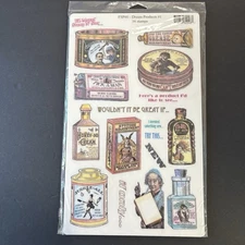 Sunday Int'l Dream Products Bizarre Quirky Fabulous UM Cling Rubber Stamps New