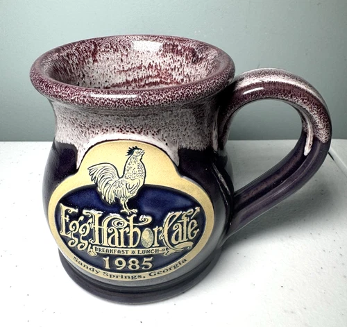 2019 Deneen Pottery Egg Harbor Cafe Sandy Springs GA Coffee Mug Cup Handthrown