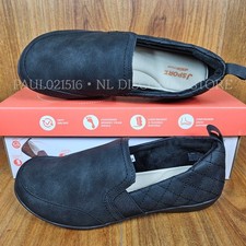 JSPORT Women's Lisa Slip On Casual Shoes With Memory Foam  Black  Various Size