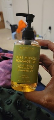 NEW Arnica Sore Muscle Massage Oil Lotion Chamomile Lavender Recovery Relieve
