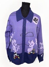 DisneyX BoxLunch Mickey Friends Halloween Cardigan Sweater Size Large NWT