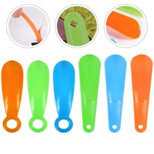 6 Pcs Shoe Lifting Device Portable Lazy Helper Tools Horn for Seniors Shoehorn