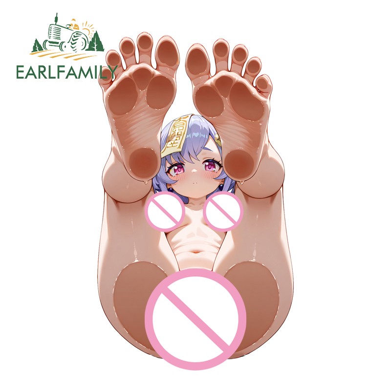 EARLFAMILY 5.1" Qiqi Car Stickers Helmet Window Truck Anime Racing Caravan Decal